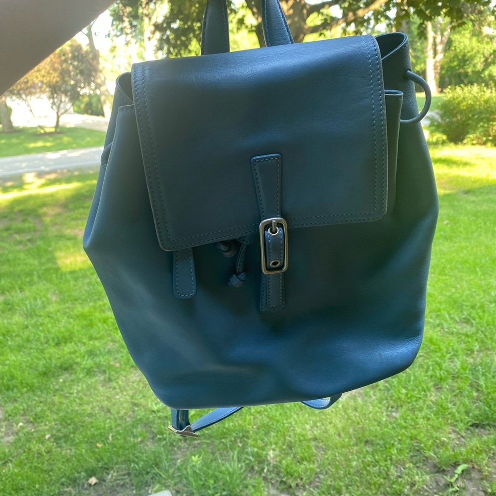 Vintage Coach Legacy Baby Blue Leather Backpack - Picture 2 of 10